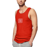 Custom Orange Red Light Pink Men's Tank Top