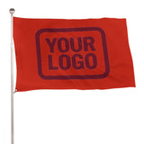 Custom Orange Red Crimson Red Flag