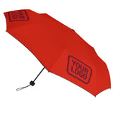 Custom Orange Red Crimson Red Automatic Umbrella