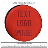 Custom Orange Red Crimson Red Truck Tires