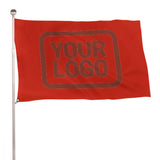 Custom Orange Red Coral Red Flag