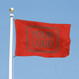 Custom Orange Red Coral Red Flag