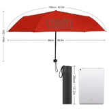 Custom Orange Red Coral Red Automatic Umbrella