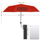 Custom Orange Red Black Automatic Umbrella