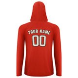 Custom Orange Red Cream UV-Hoodie