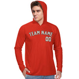 Custom Orange Red Cream UV-Hoodie