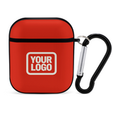 Custom Orange Red Cream AirPods Case