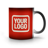 Custom Orange Red Cream Magic Mug