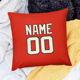 Custom Orange Red Cream Pillowcase