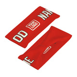 Custom Orange Red Cream Sports headband