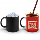 Custom Orange Red Cream Magic Mug