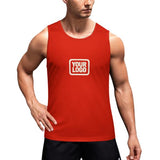 Custom Orange Red Cream Men's Tank Top