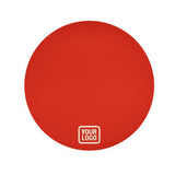 Custom Orange Red Cream Round Table Cloth