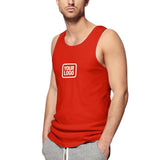 Custom Orange Red Cream Men's Tank Top