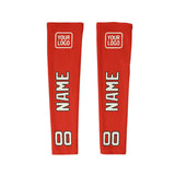 Custom Orange Red Cream Arm Sleeve