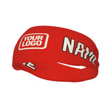 Custom Orange Red Cream Sports headband