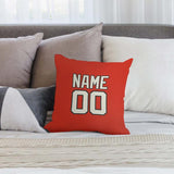 Custom Orange Red Cream Pillowcase