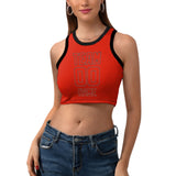 Custom Orange Red Orange Red Sleeveless Tank Top