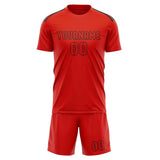 Custom Orange Red Orange Red Soccer Jersey