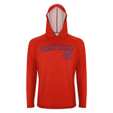 Custom Orange Red Pink UV-Hoodie