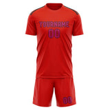Custom Orange Red Pink Soccer Jersey