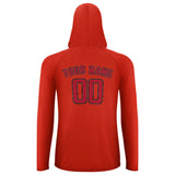 Custom Orange Red Red UV-Hoodie