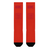 Custom Orange Red Red Knee-High Sock