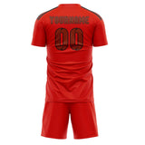 Custom Orange Red Coral Red Soccer Jersey