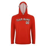 Custom Orange Red White UV-Hoodie