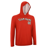 Custom Orange Red White UV-Hoodie