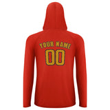Custom Orange Red Yellow UV-Hoodie