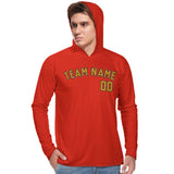 Custom Orange Red Yellow UV-Hoodie