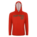 Custom Orange Red Khaki UV-Hoodie