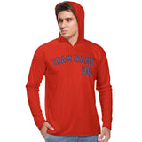 Custom Orange Red Light Purple UV-Hoodie