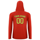 Custom Orange Red Light Yellow UV-Hoodie