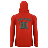 Custom Orange Red Blue Green UV-Hoodie