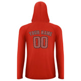 Custom Orange Red Copper Rose UV-Hoodie