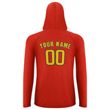 Custom Orange Red Gold UV-Hoodie