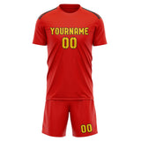 Custom Orange Red Gold Soccer Jersey