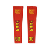 Custom Orange Red Gold Arm Sleeve