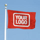 Custom Orange Red White Flag