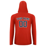 Custom Orange Red Blue UV-Hoodie