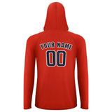 Custom Orange Red Navy UV-Hoodie