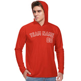 Custom Orange Red Orange Red UV-Hoodie