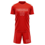 Custom Orange Red Orange Red Soccer Jersey