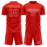 Custom Orange Red Orange Red Soccer Jersey