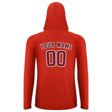 Custom Orange Red Crimson Red UV-Hoodie