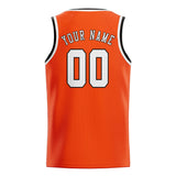 Custom Orange Red & White Colors Design Sports Basketball Jersey