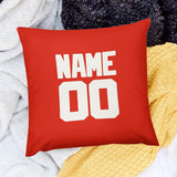 Custom Orange Red White Pillowcase