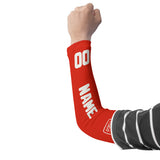 Custom Orange Red White Arm Sleeve